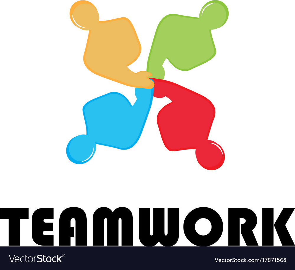 Team work logo Royalty Free Vector Image - VectorStock