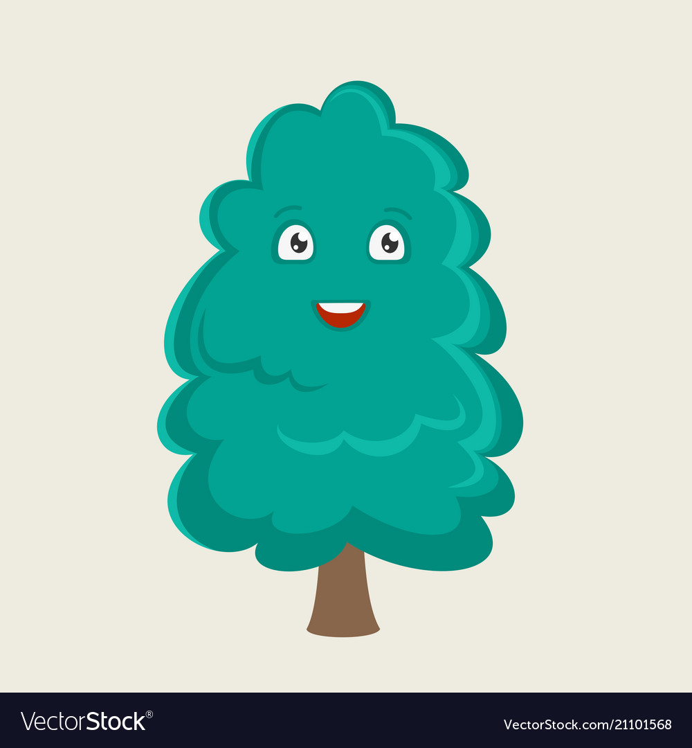 Tree cartoon character Royalty Free Vector Image Tree cartoon character Royalty Free Vector Image