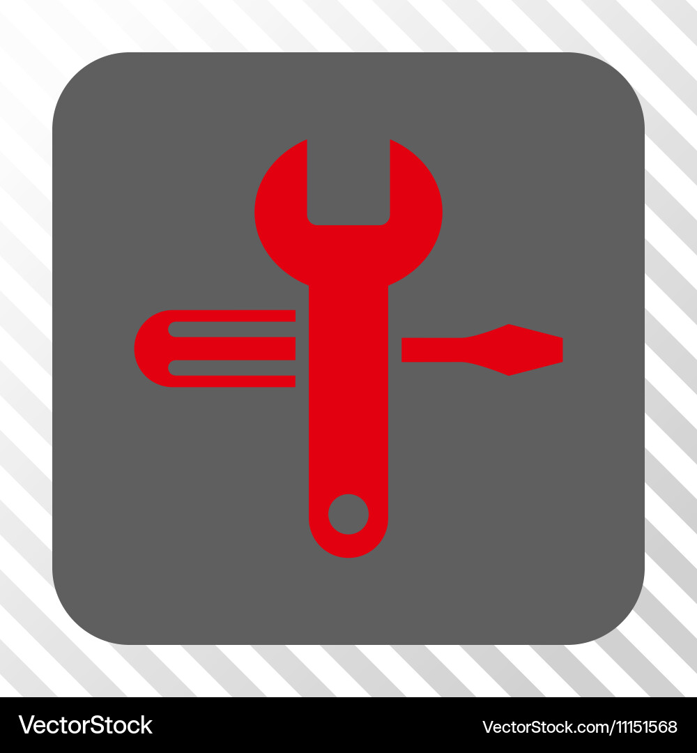Tuning rounded square button Royalty Free Vector Image