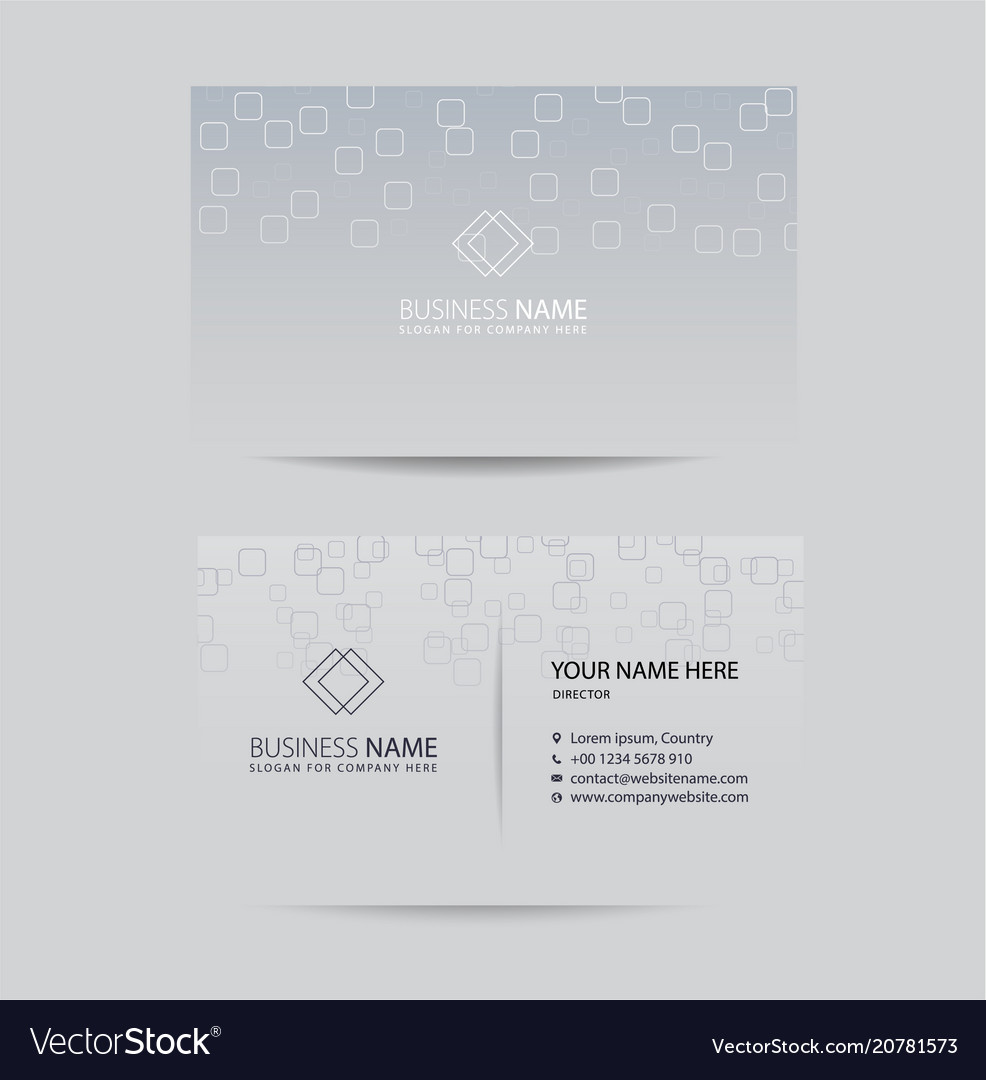Business card vector image Business card
