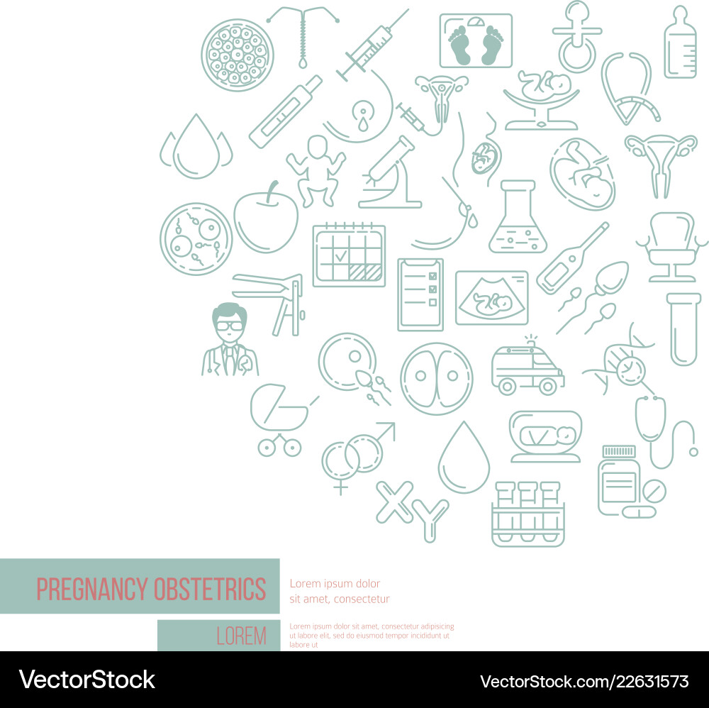 Template Pregnancy And Obstetrics Banner Vector Image