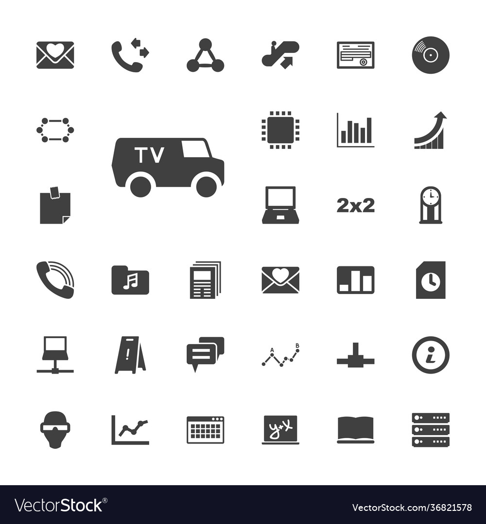 33 information icons Royalty Free Vector Image