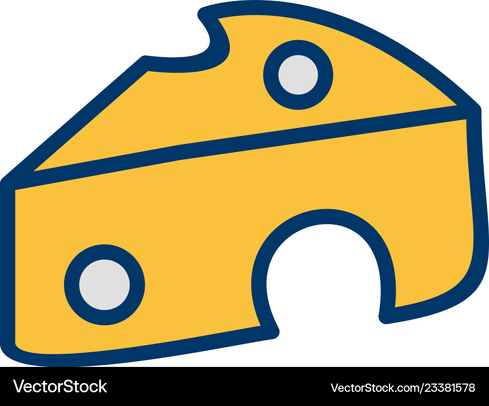 Cheese icon Royalty Free Vector Image - VectorStock