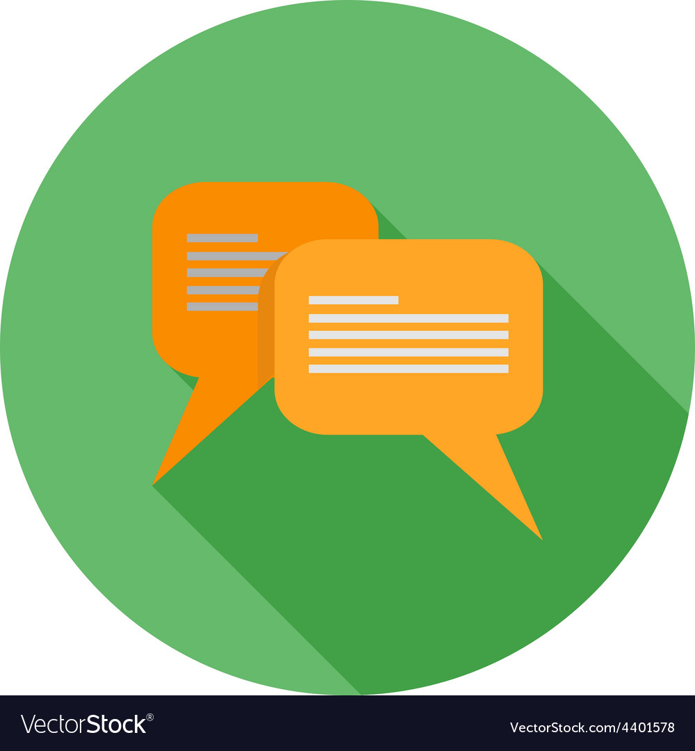Message bubbles Royalty Free Vector Image VectorStock