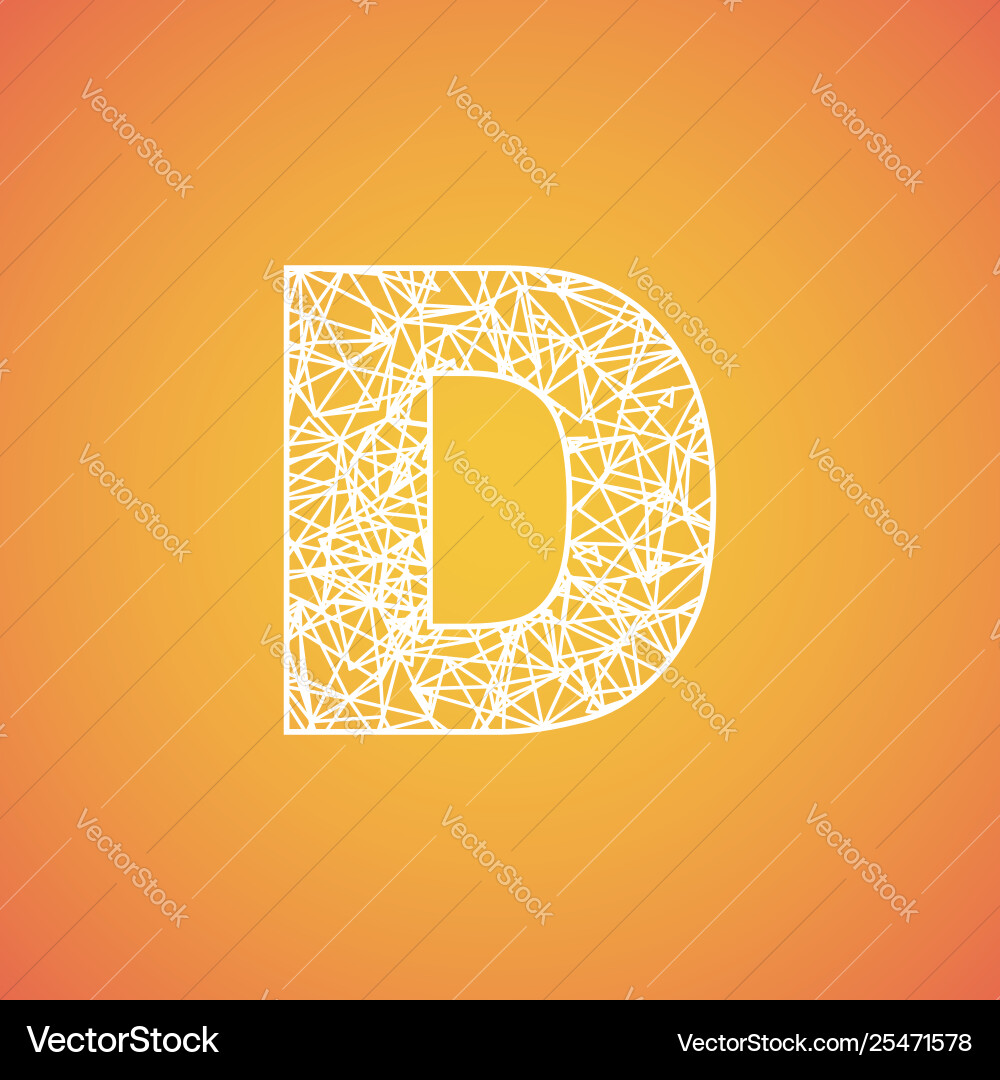 Net font from a typeset Royalty Free Vector Image