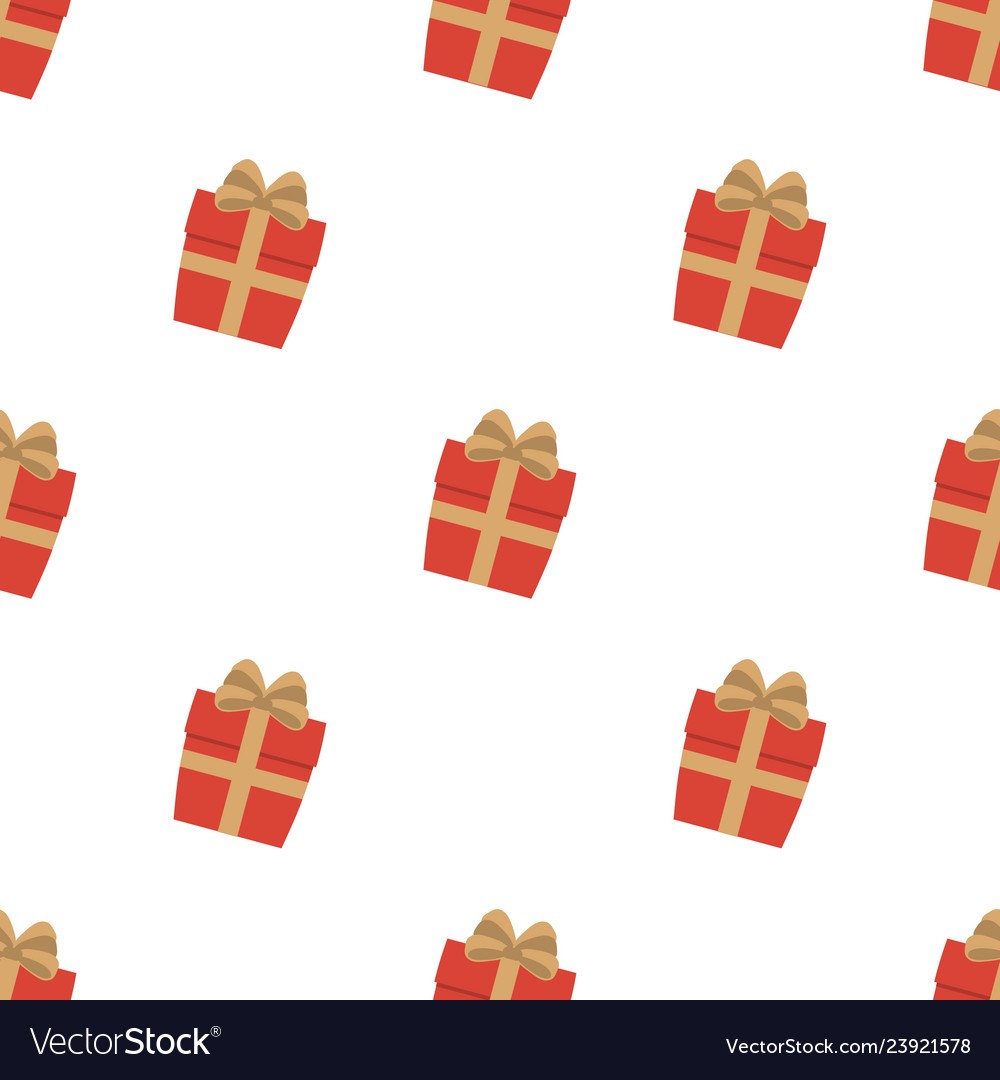 Seamless pattern with gift boxes Royalty Free Vector Image