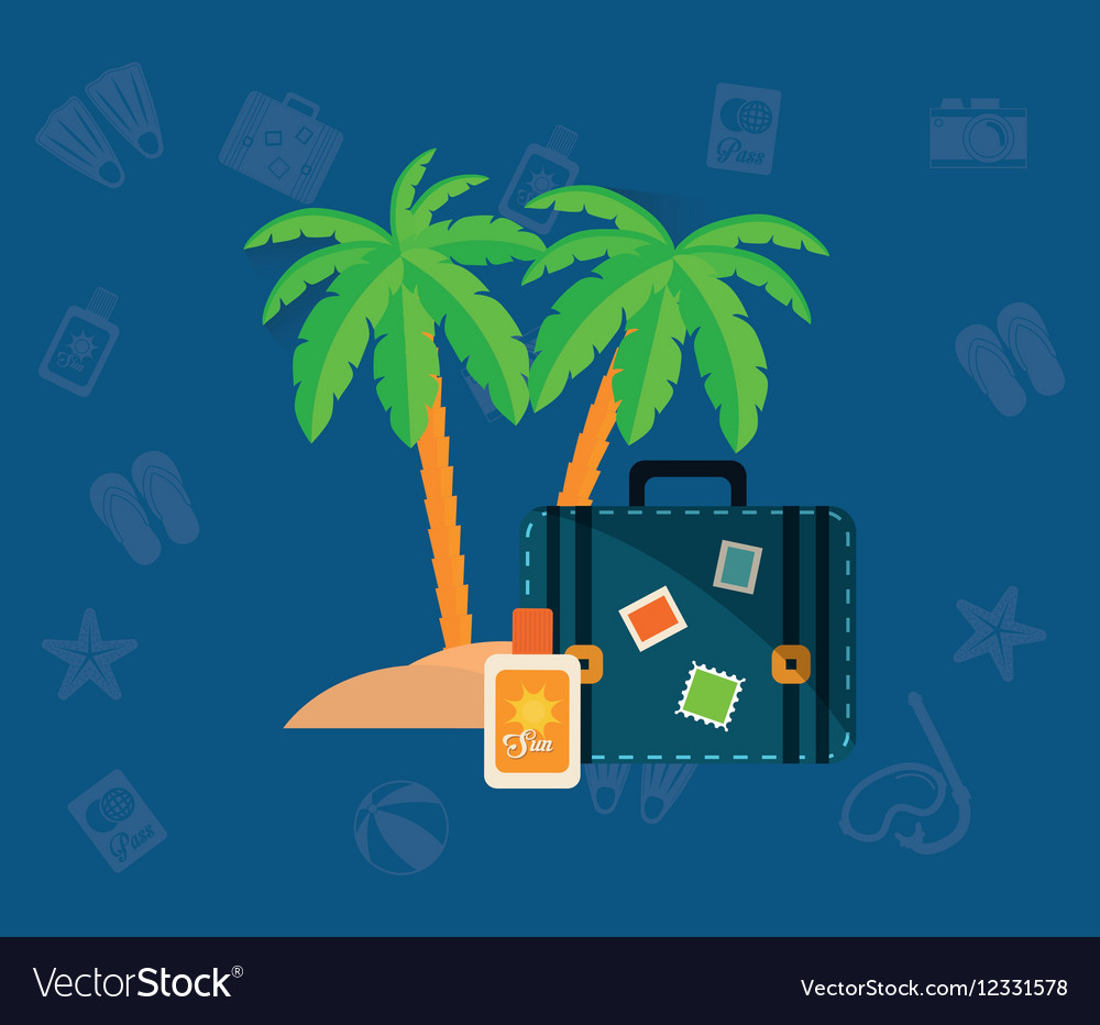 Summer Vacation Travel Royalty Free Vector Image