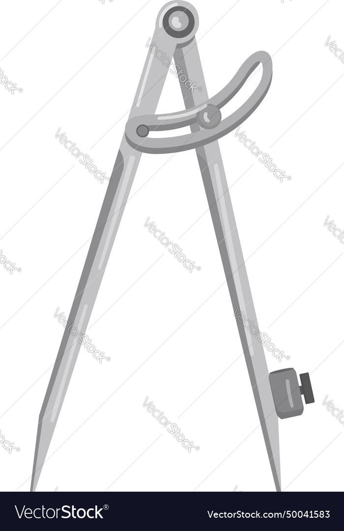 Architect divider icon cartoon gear tool Vector Image