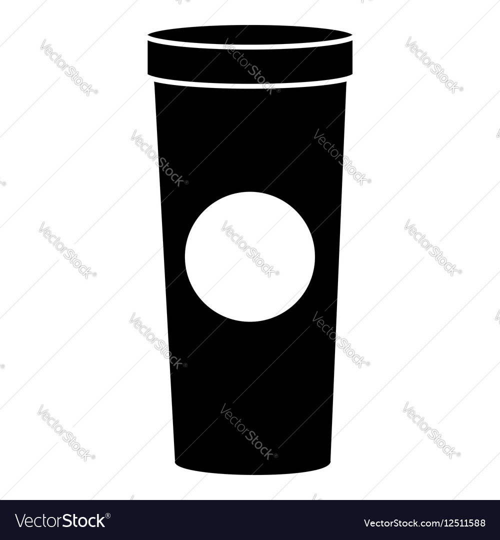 Coffee glass icon simple style Royalty Free Vector Image