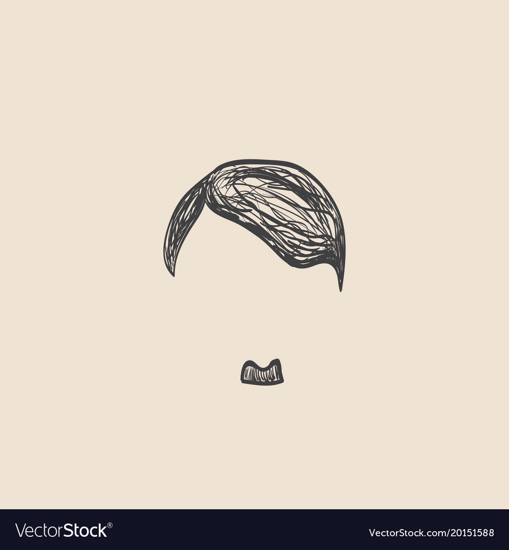 human hair vector