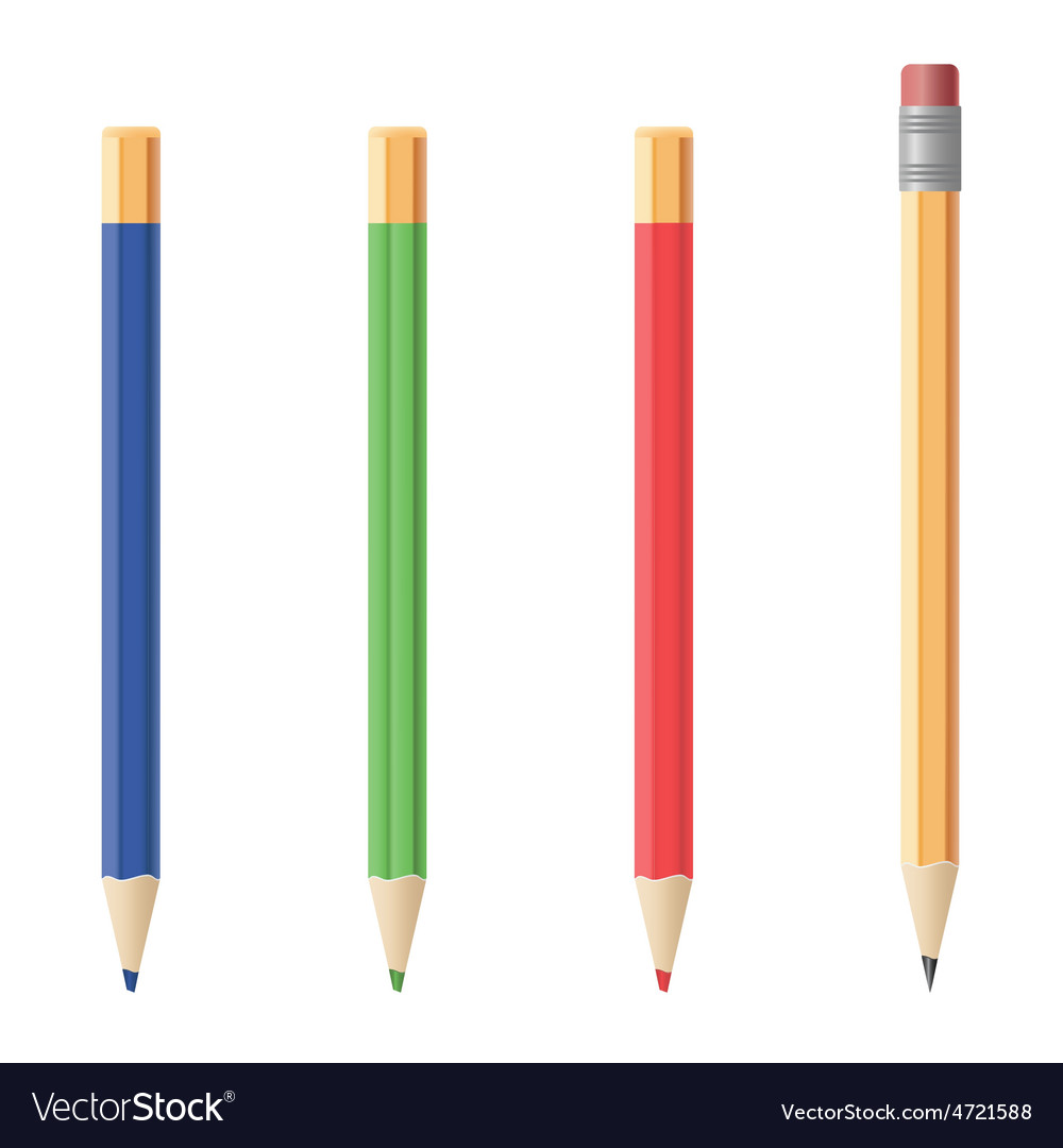 Pencils Royalty Free Vector Image - VectorStock