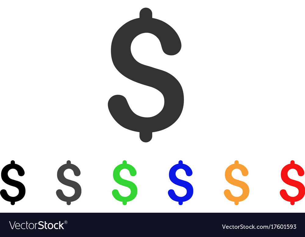 Dollar icon Royalty Free Vector Image - VectorStock