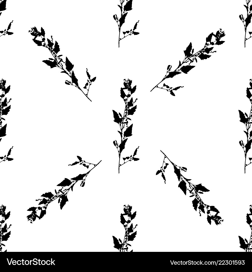 Leaves seamless pattern background Royalty Free Vector Image