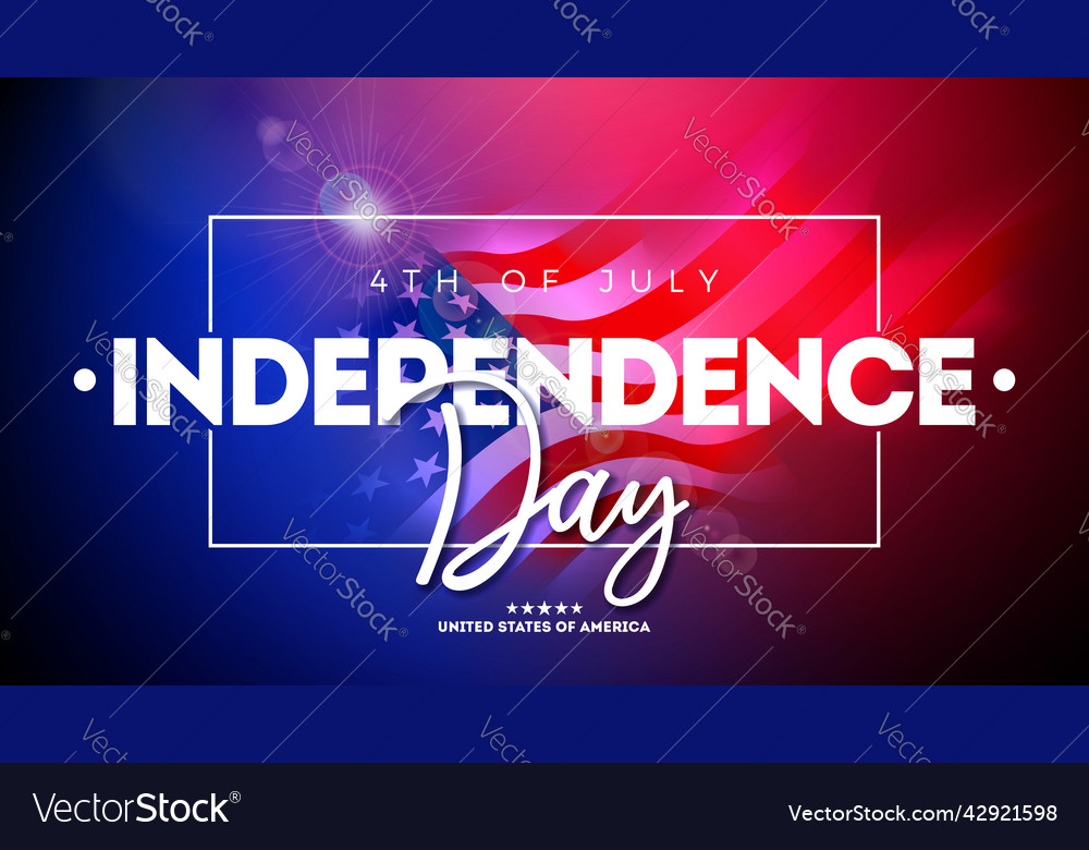 4th of july independence day of the usa vector image 4th of july independence day of the usa