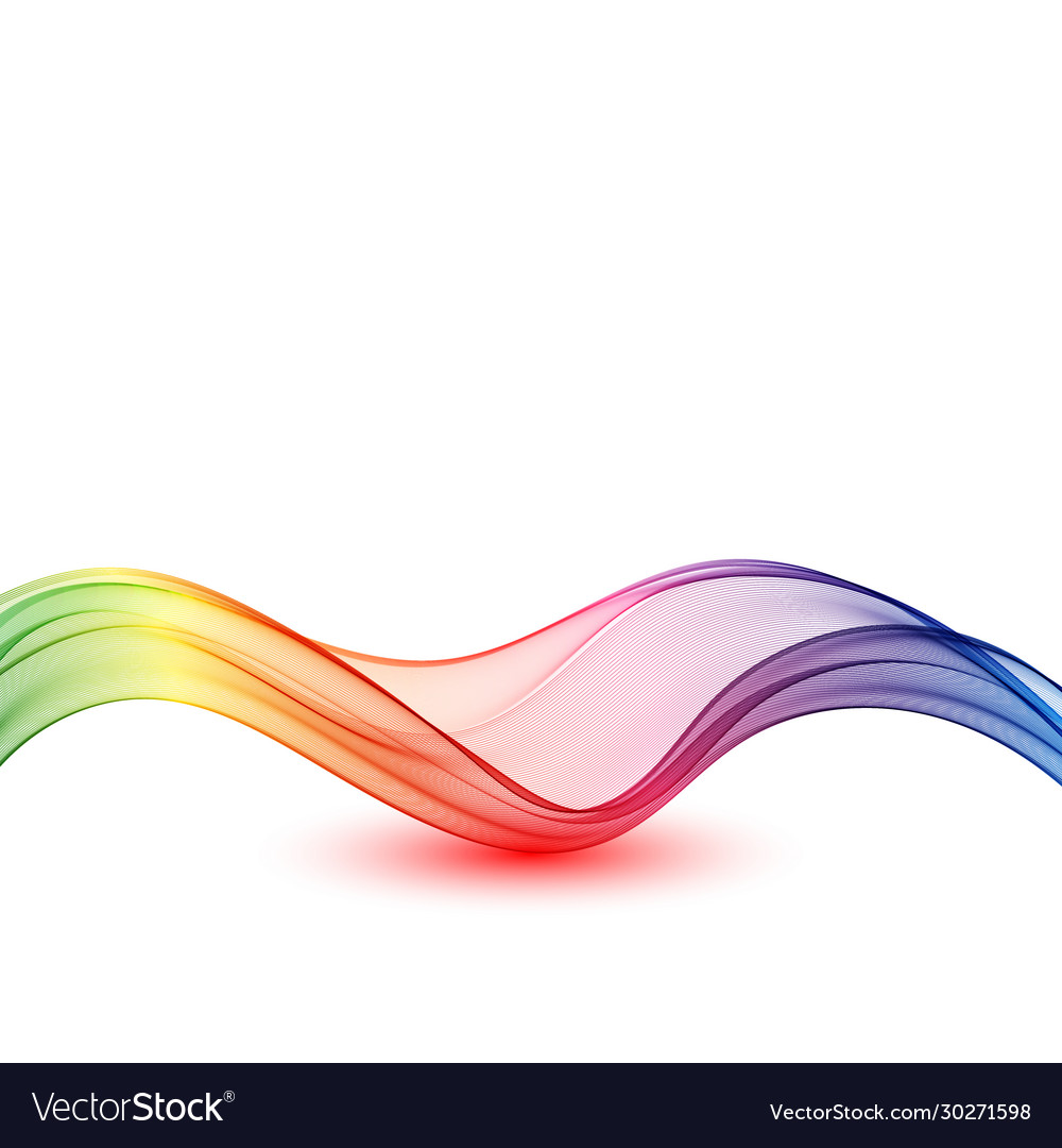 Abstract background with smooth color wave Vector Image