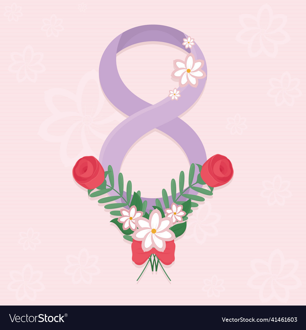 8 march design Royalty Free Vector Image - VectorStock