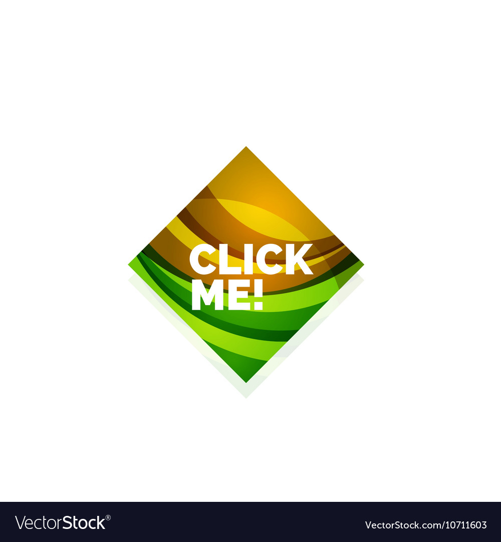 Abstract Square Button Template Royalty Free Vector Image