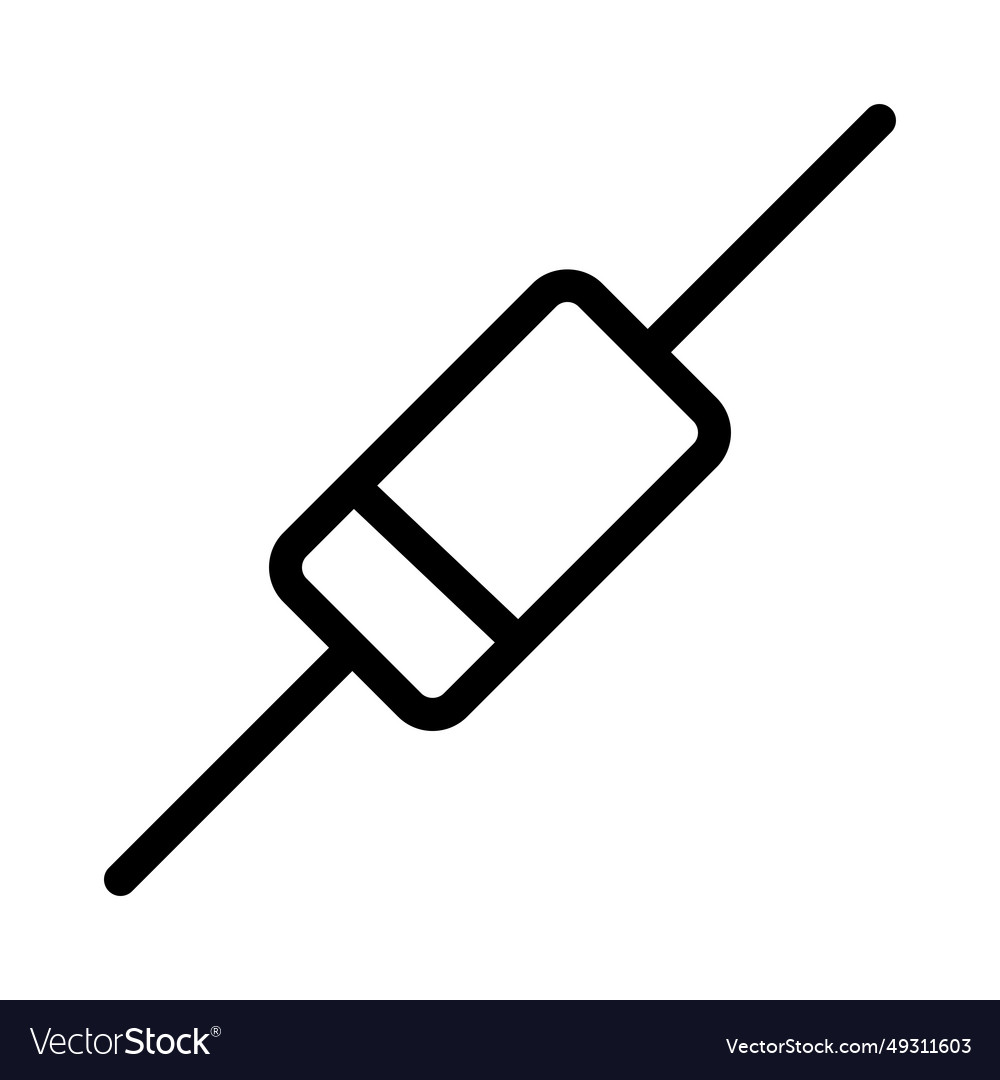 Schottky highspeed diode with low voltage drop Vector Image