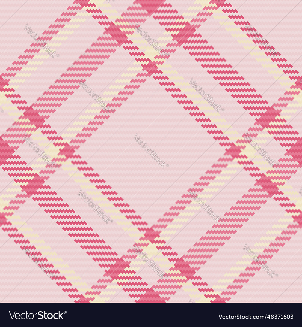 Tartan textile of seamless texture fabric with a Vector Image