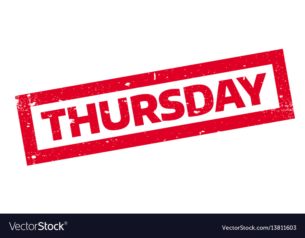 Thursday rubber stamp Royalty Free Vector Image