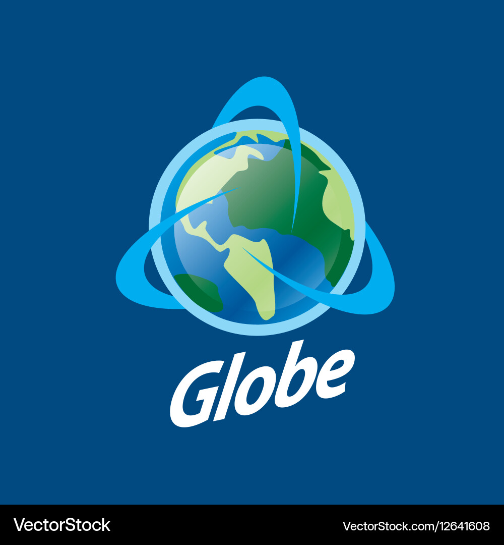 Abstract logo globe Royalty Free Vector Image - VectorStock