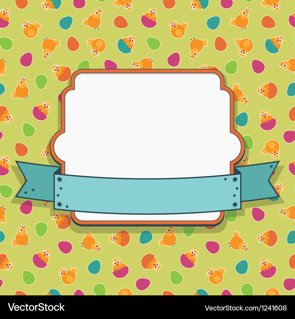 Easter Frame Vector Easter frame Royalty Free Vector Image - VectorStock