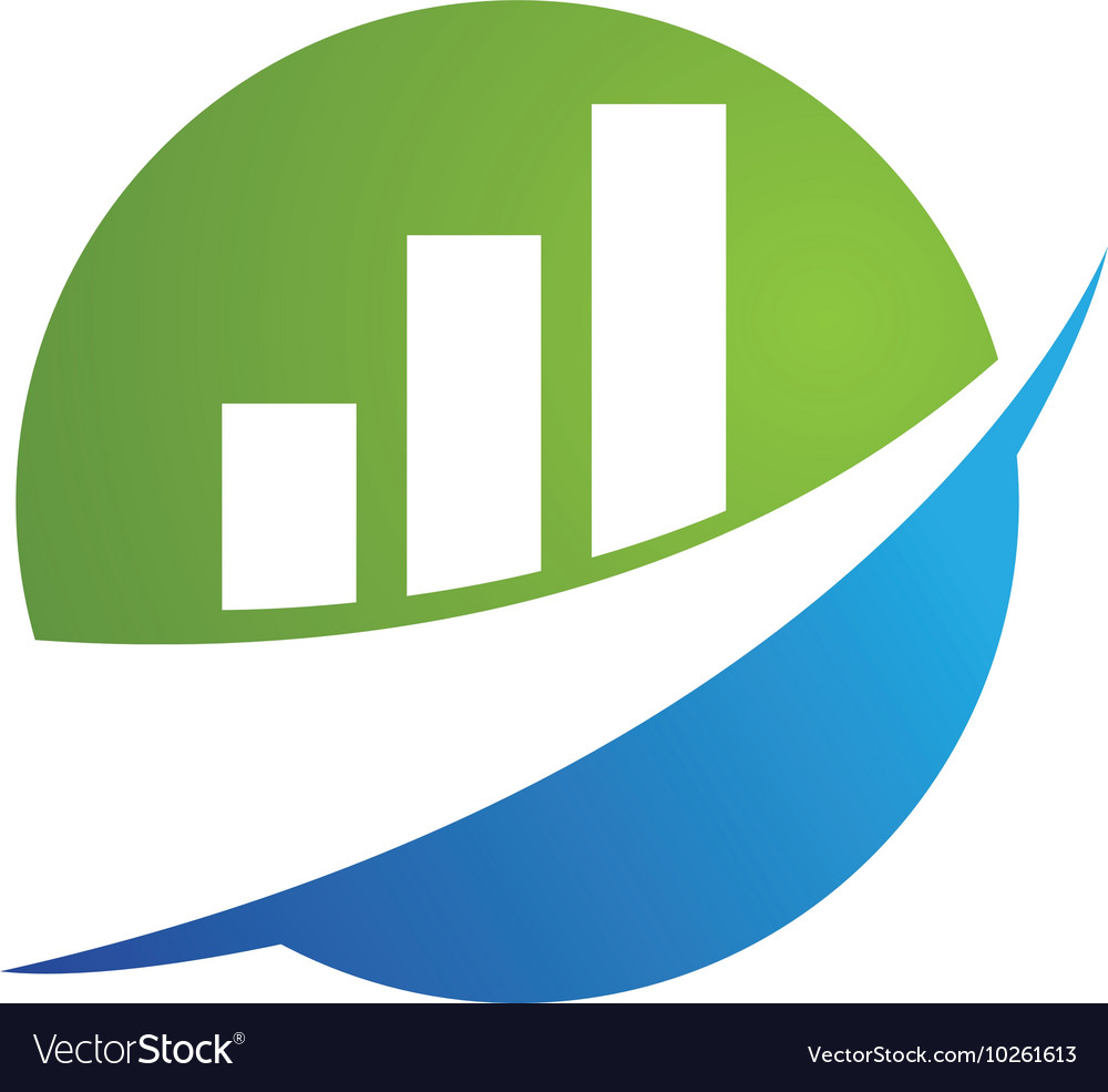 Business finance logo Royalty Free Vector Image