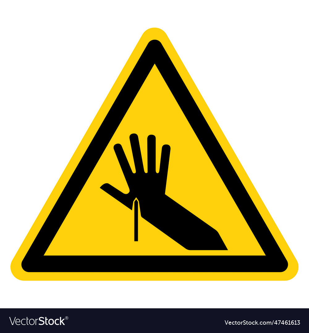 Sharp point symbol sign isolate on white Vector Image