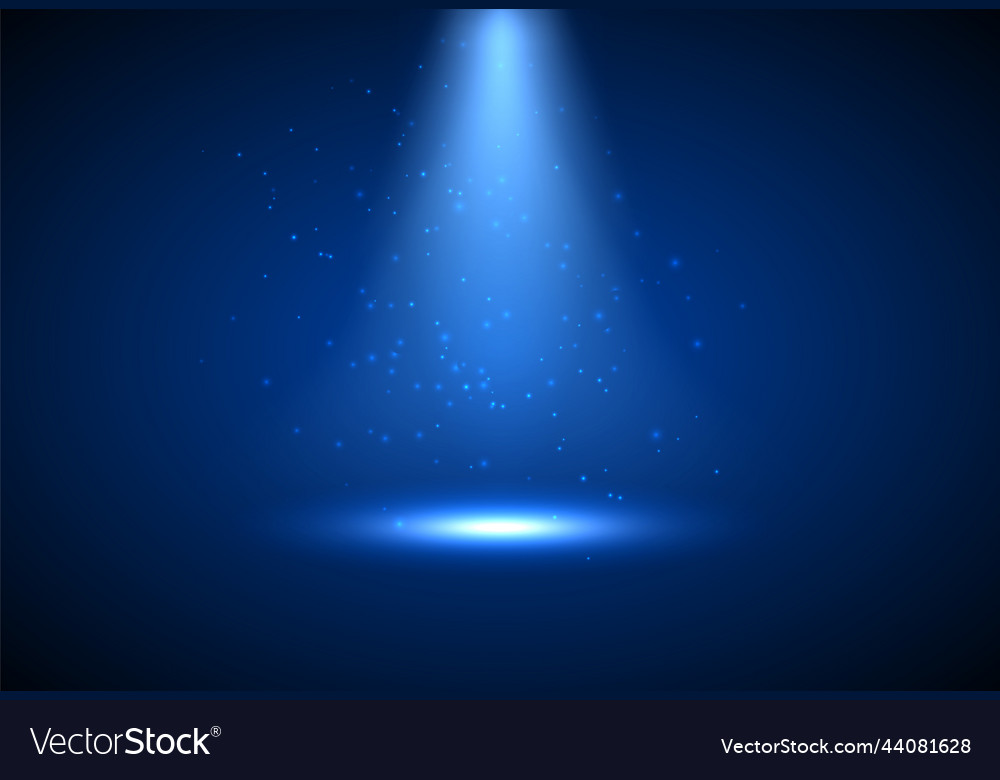 Abstract luxury light shining blue background Vector Image