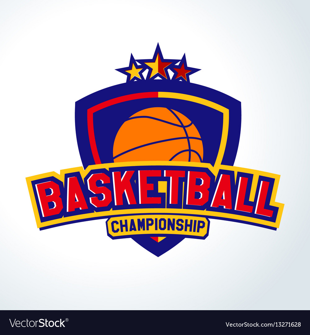 Basketball logotemplates of sport t-shirt Vector Image