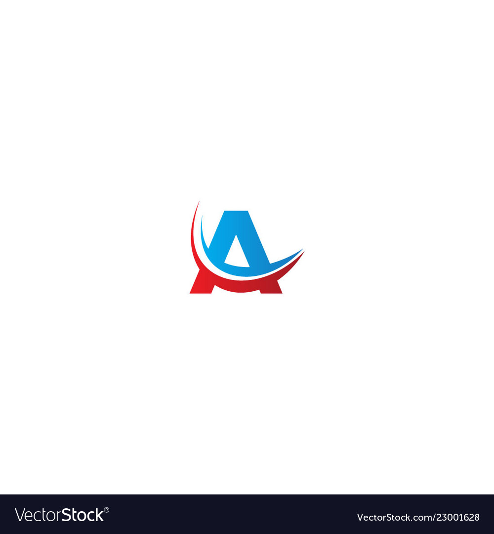 Initial a sign business logo Royalty Free Vector Image