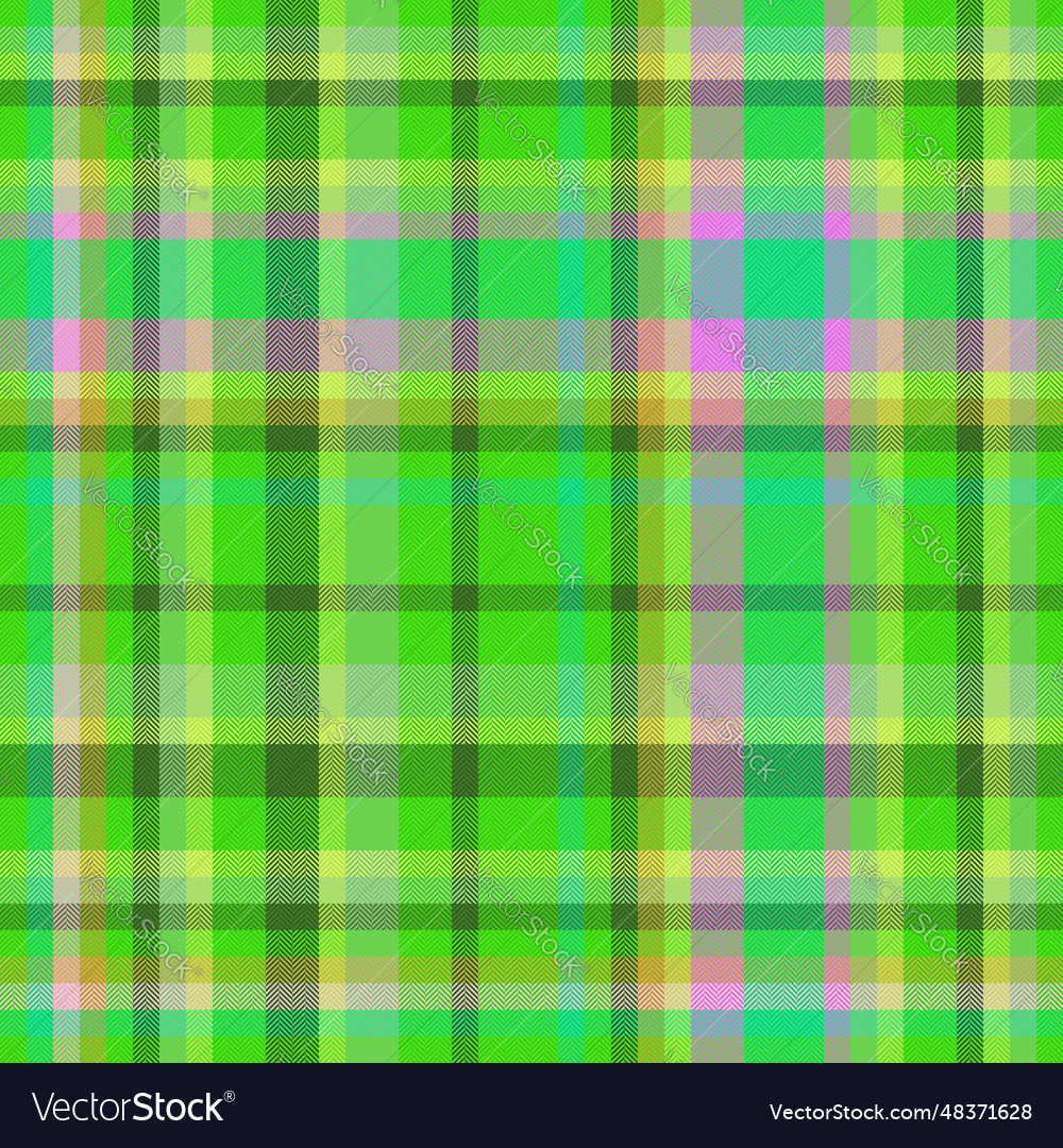 Plaid seamless pattern of tartan fabric Royalty Free Vector