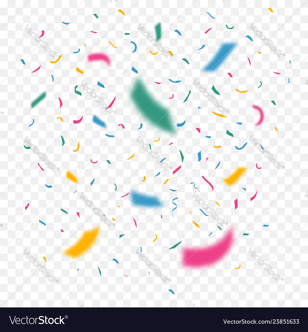 Golden confetti Royalty Free Vector Image - VectorStock