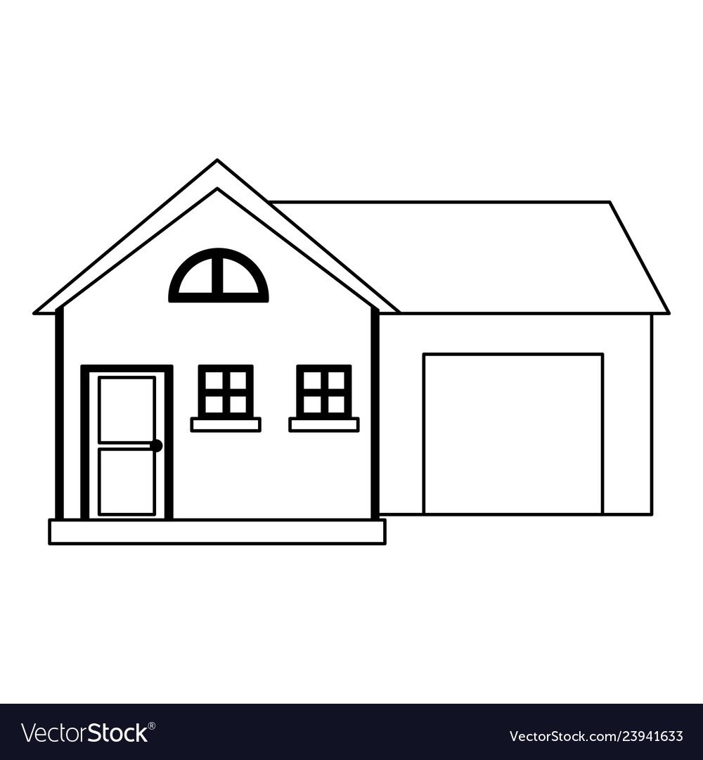 Cartoon house Black and White Stock Photos & Images - Alamy