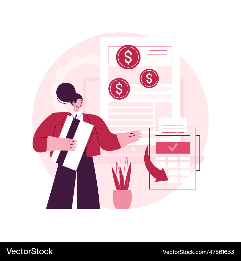 Payment terms abstract concept Royalty Free Vector Image