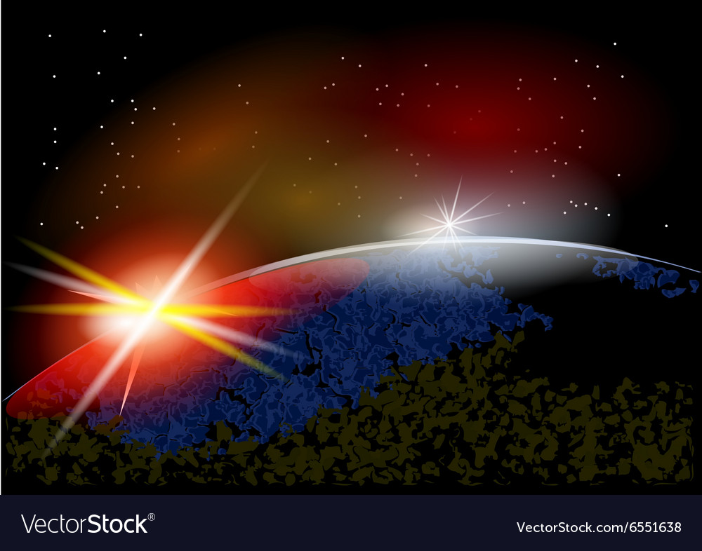 Earth from space Royalty Free Vector Image - VectorStock