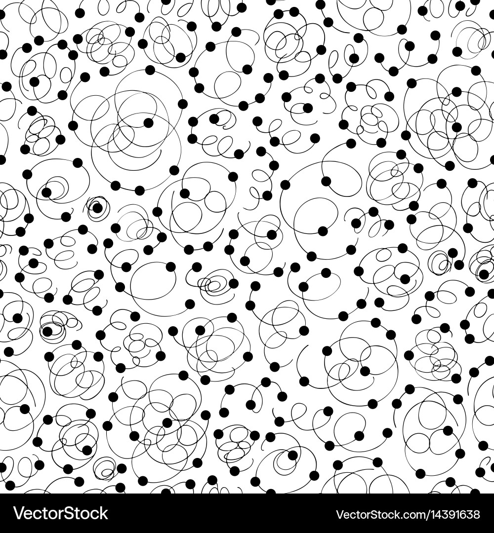 Hand drawn abstract seamless pattern in memphis Vector Image