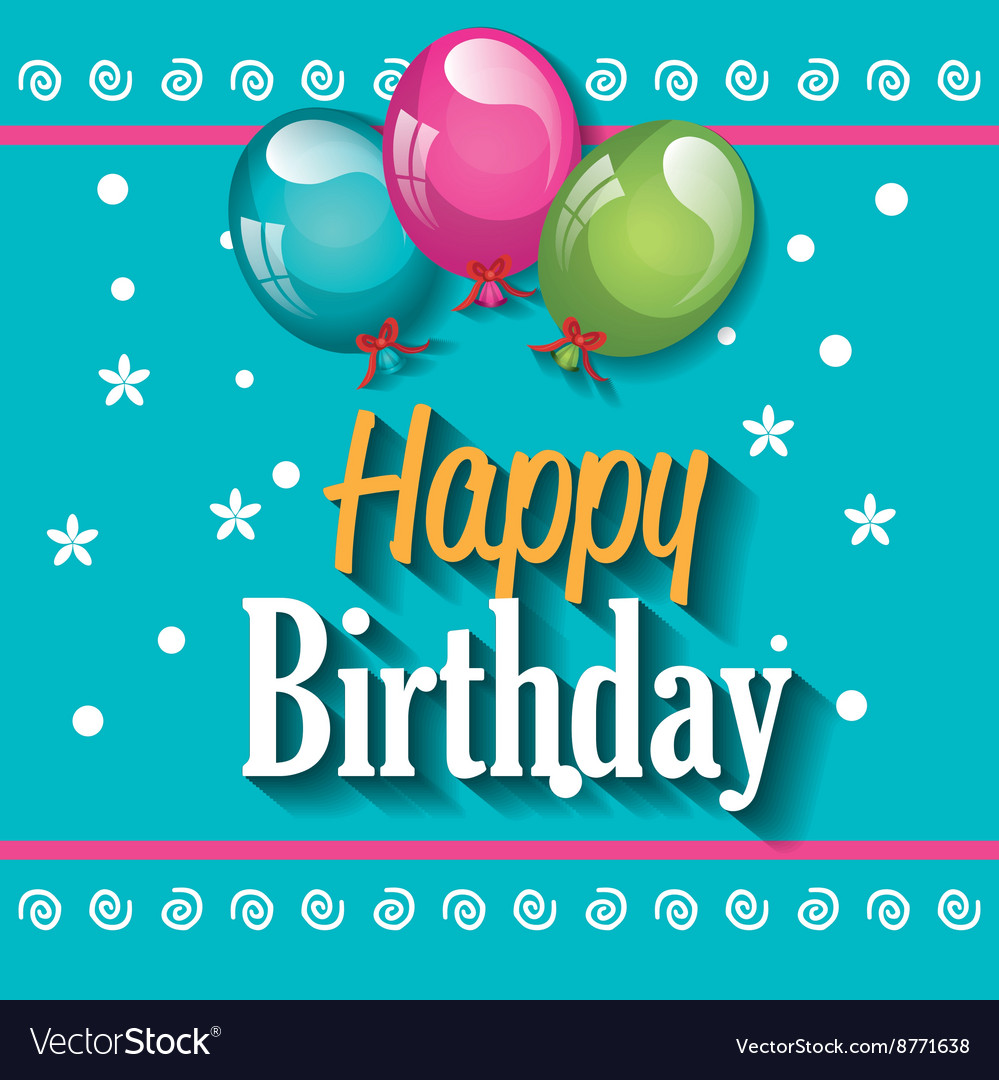 Happy birthday design Royalty Free Vector Image