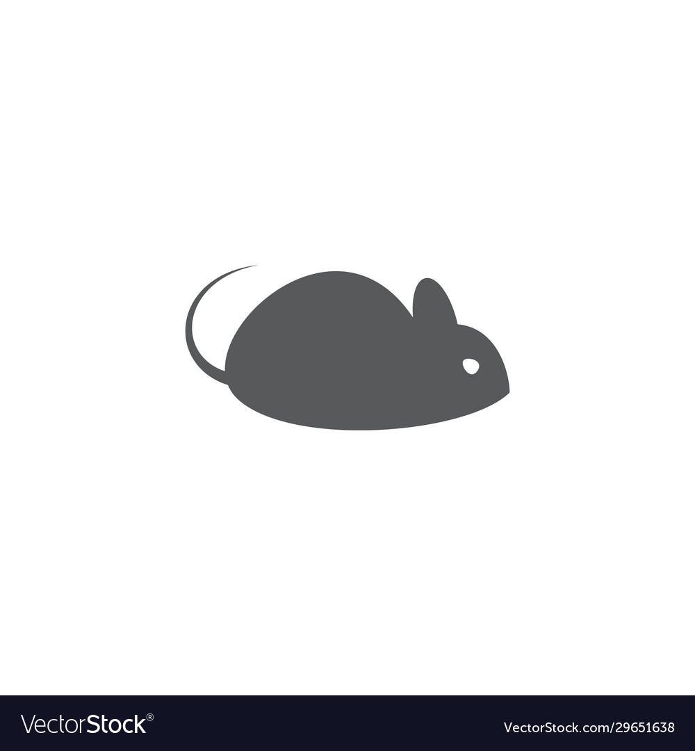 Mouse icon on white background vector image Mouse icon on white background