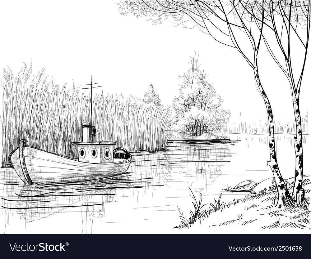 River Drawing Pic  Drawing Skill