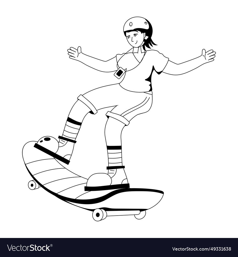 Skateboarding Royalty Free Vector Image - VectorStock