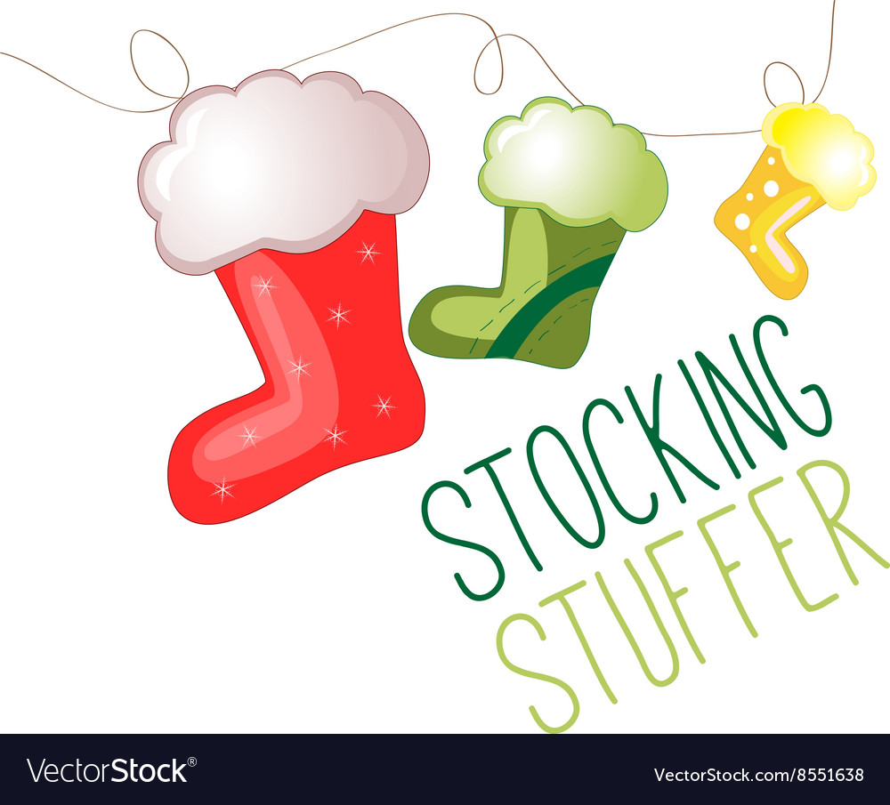 Stocking stuffer Royalty Free Vector Image - VectorStock