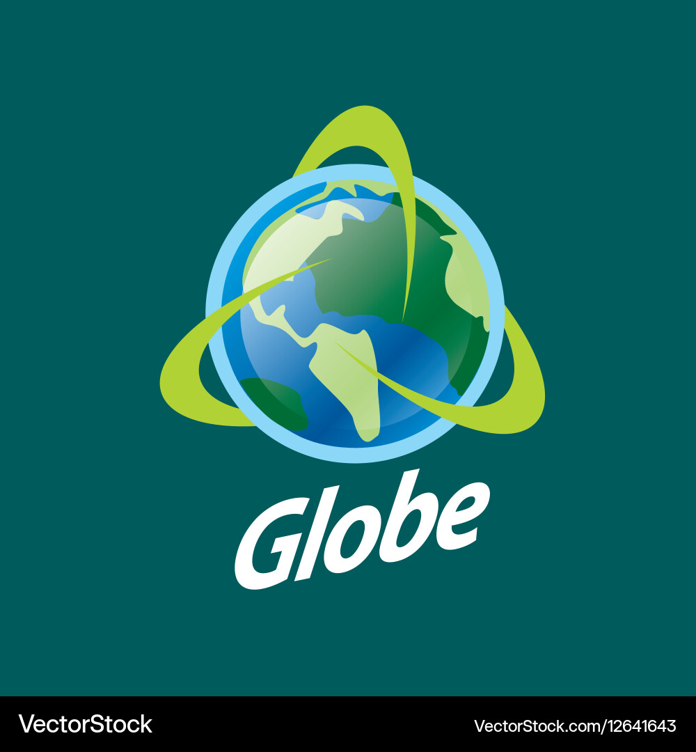 Abstract logo globe Royalty Free Vector Image - VectorStock