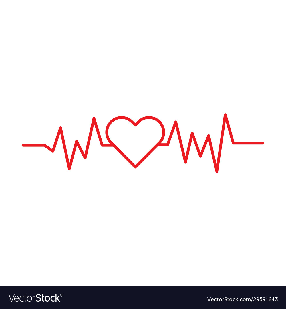 Art design health medical heartbeat pulse Vector Image