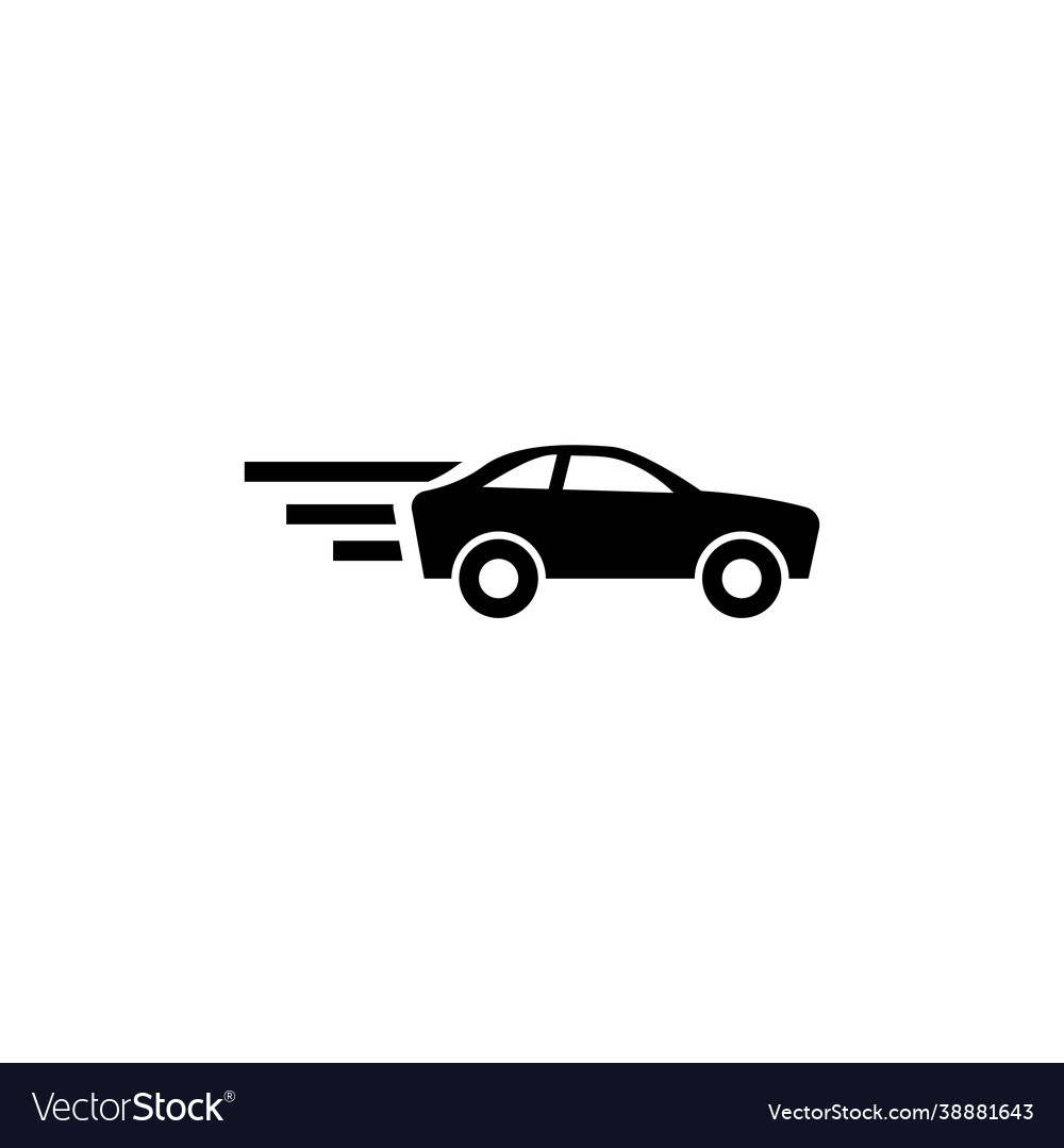 Racing Speed Car Icon. Car Type Simple Icon. Transport Element