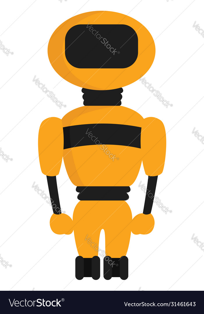 vector robot yellow