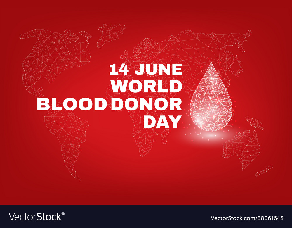 World blood donors day concept Royalty Free Vector Image