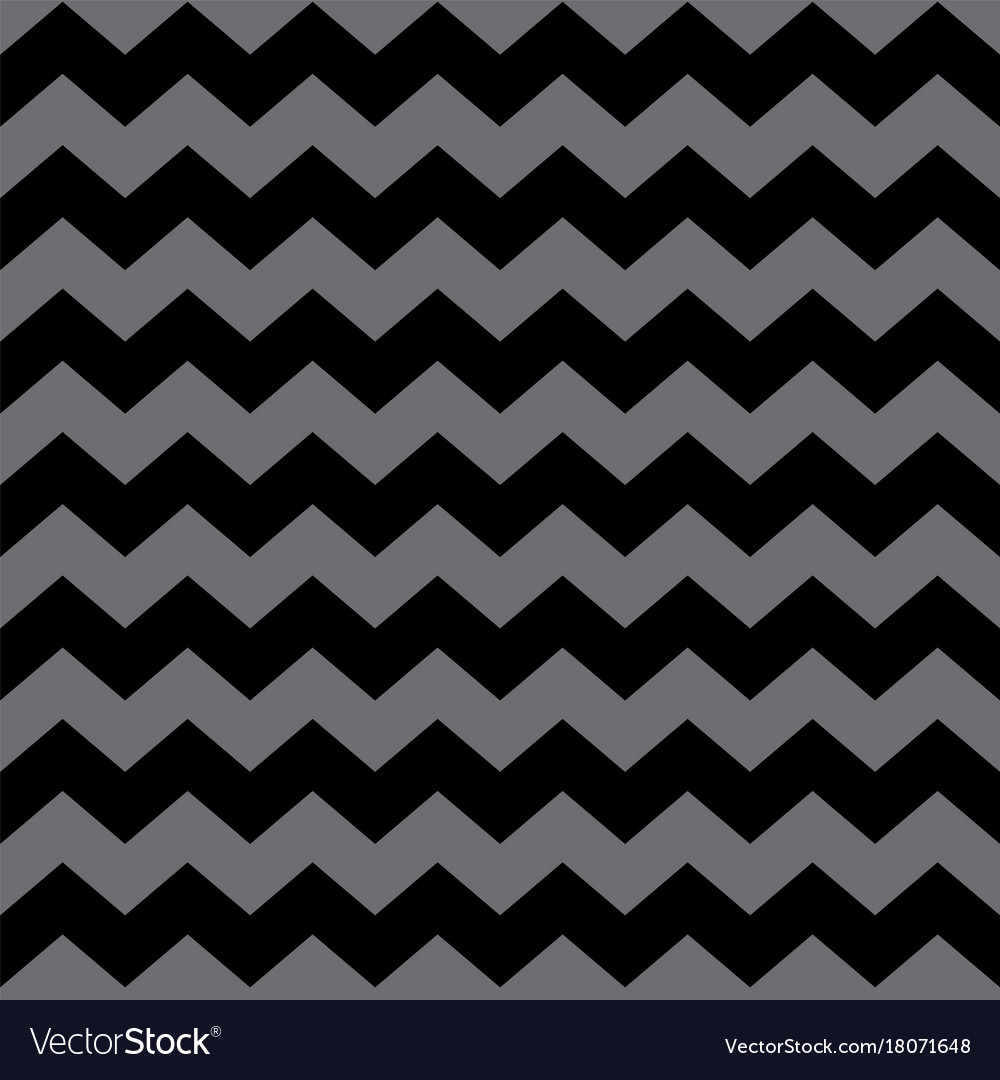 Zig zag chevron black and tile Vector grey Image pattern