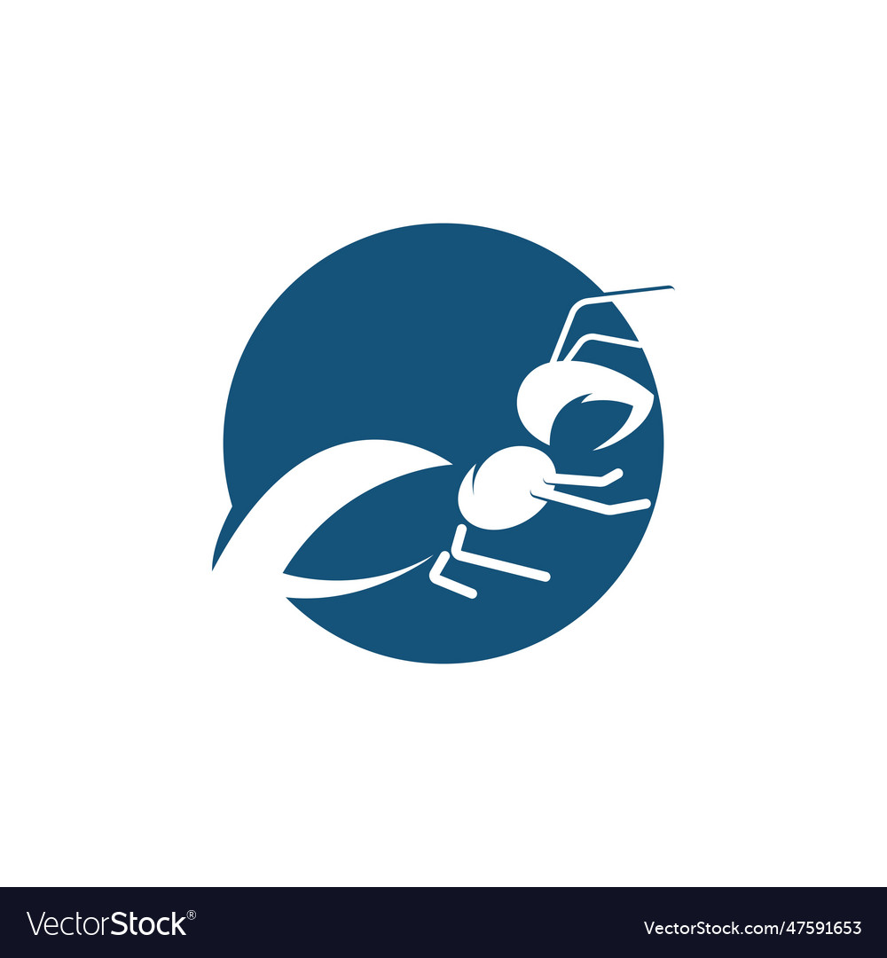 Ant logo template design Royalty Free Vector Image