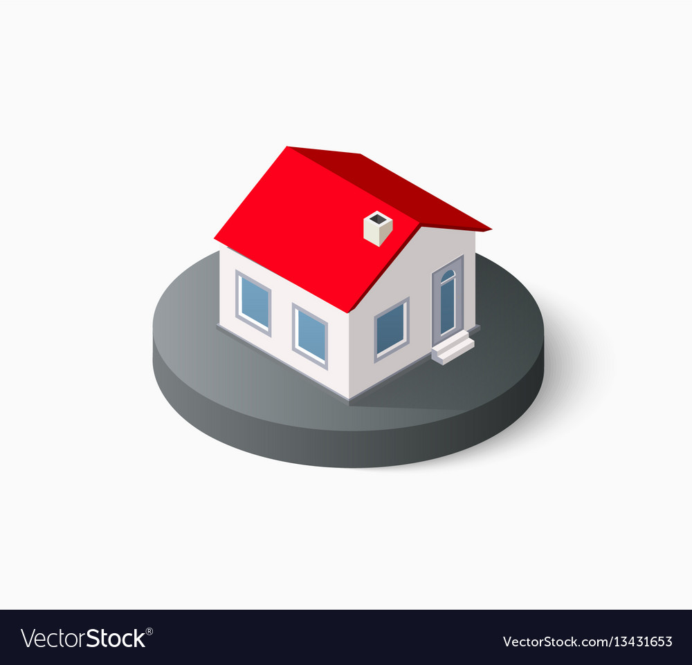 Real Estate Isometric Royalty Free Vector Image